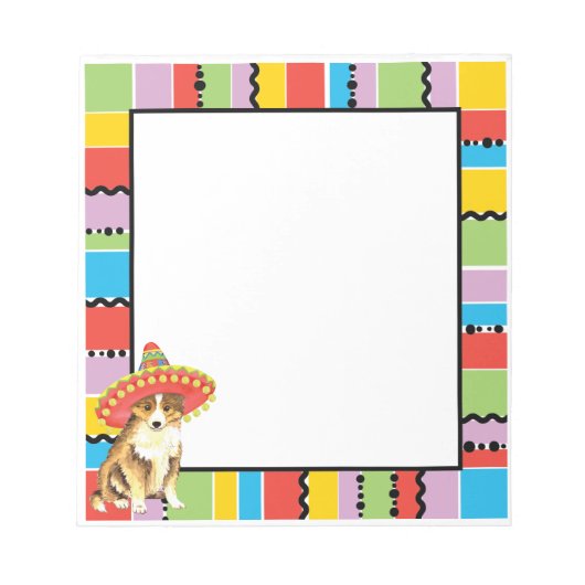 Fiesta Sheltie Notizblock (Vorderseite)