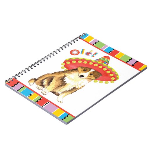 Fiesta Sheltie Notizblock (Linke Seite)