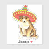Fiesta Sheltie Vinyl Sticker (Blatt)