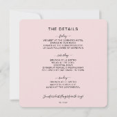 Fiesta Siesta Repeat Junggeselinnen-Abschied Einla Einladung (Rückseite)