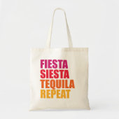 Fiesta, Siesta, Tequila Bachelorette Tragetasche (Vorne)