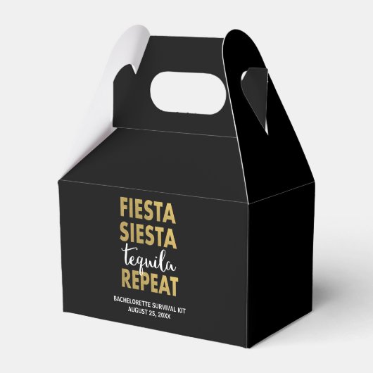 Fiesta Siesta Tequila - Box mit Wiederholungs-Über Geschenkschachtel (Vorderseite)