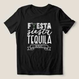 Fiesta Siesta Tequila Repeat Junggesellinnen-Absch Tri-Blend Shirt