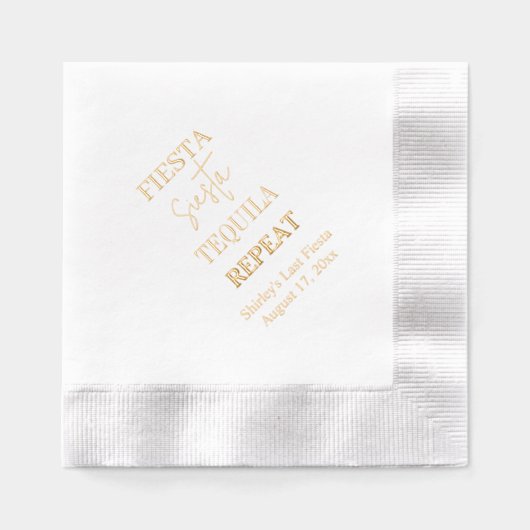 Fiesta Siesta Tequila Repeat Servietten Mit Folie (Vorderseite)