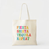 Fiesta Siesta Tequila Wiederholung Tragetasche (Vorne)
