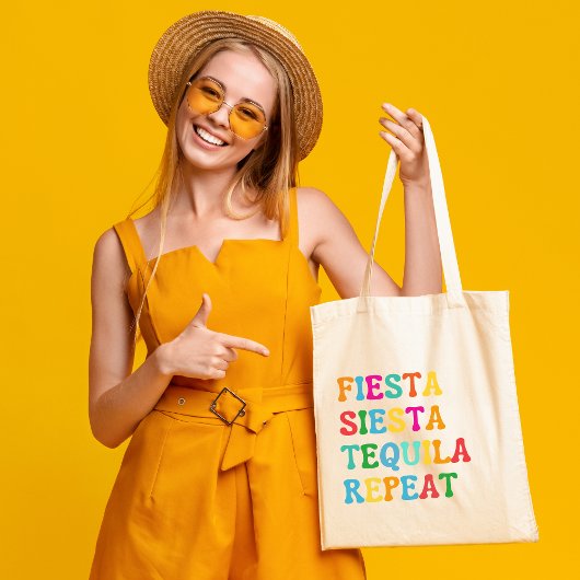 Fiesta Siesta Tequila Wiederholung Tragetasche