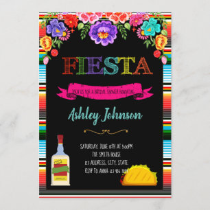 Fiesta Siesta Tequilawiederholung Bachelorette Einladung