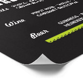 Fiesta Signieren Sie den Bar Party Event Polterabe Poster (Ecke)