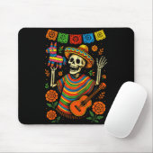 Fiesta-Skelett - Cinco-De-Mayo-Party-Kunst Fiesta  Mousepad (Mit Mouse)