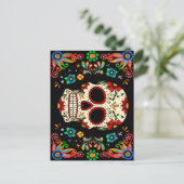 Fiesta Skull Postkarte (Stehend Vorderseite)