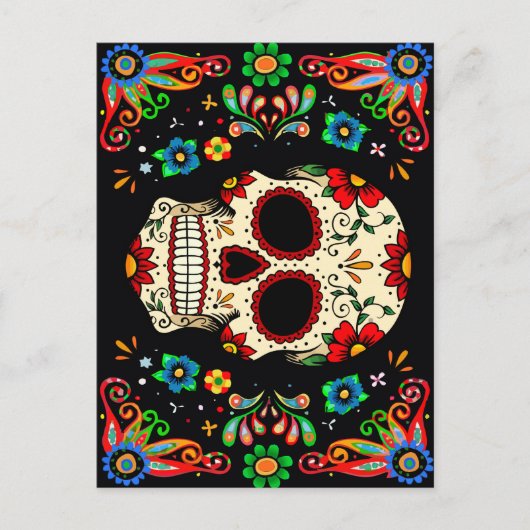 Fiesta Skull Postkarte (Vorderseite)