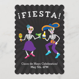 Fiesta Skulls Party Einladung