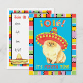 Fiesta Spitz Einladung (Vorne/Hinten)
