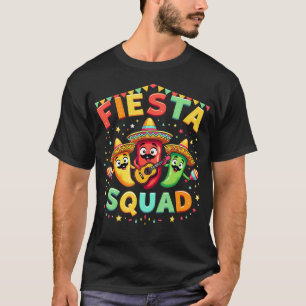 Fiesta Squad Chili Paprika Gitarre Maracas Cinco D T-Shirt