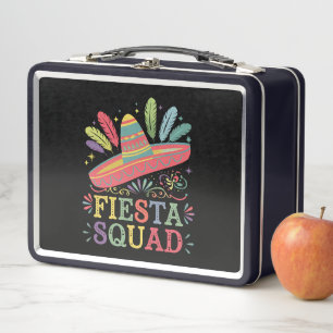 Fiesta Squad Cinco de Mayo Familien-Matching Metall Brotdose