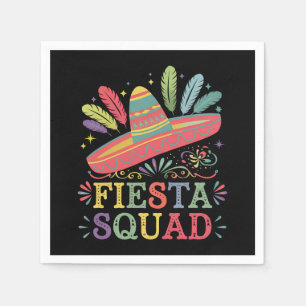 Fiesta Squad Cinco de Mayo Familien-Matching Serviette