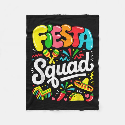 Fiesta Squad Cinco De Mayo Lasse Fiesta Mexican Gi Fleecedecke (Vorderseite)