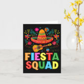 Fiesta Squad Cinco De Mayo Let's Fiesta Mexican Me Karte (Gelbe Blume)