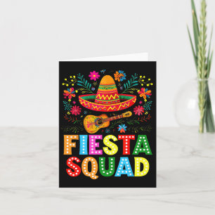 Fiesta Squad Cinco De Mayo Let's Fiesta Mexican Me Karte