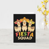 Fiesta Squad Cinco De Mayo Llama Let's Fiesta Mexi Karte (Gelbe Blume)