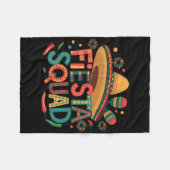 Fiesta Squad Cinco de Mayo Mexican Fiesta für Männ Fleecedecke (Vorderseite (Horizontal))