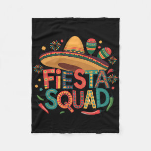 Fiesta Squad Cinco de Mayo Mexican Fiesta für Männ Fleecedecke