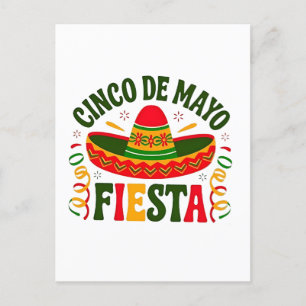 Fiesta Squad Cinco De Mayo Mexican Sombrero Feiertagspostkarte