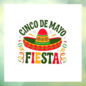 Fiesta Squad Cinco De Mayo Mexican Sombrero Fensteraufkleber (Blatt 3)