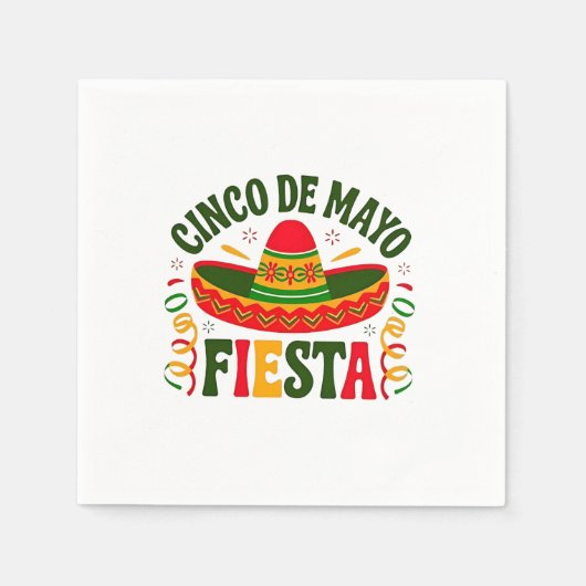 Fiesta Squad Cinco De Mayo Mexican Sombrero Serviette (Vorderseite)