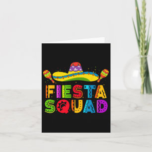 Fiesta Squad Cinco De Mayo Party Familie Matching  Karte
