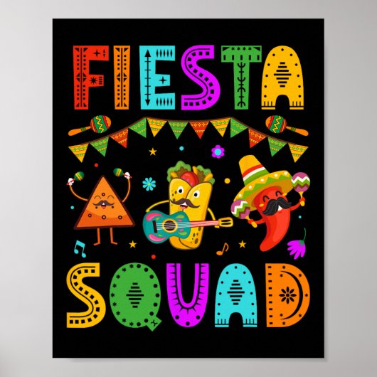 Fiesta Squad Cinco De Mayo Party Poster (Vorne)