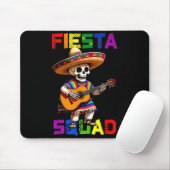 Fiesta-Squad-Design Cinco de Mayo Skelett Sombrer Mousepad (Mit Mouse)