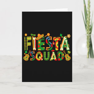 Fiesta Squad Familien-Matching Cinco De Mayo Party Karte