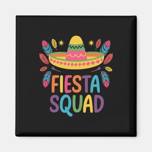 Fiesta Squad Family Matching Cinco De Mayo Magnet (Vorne)
