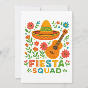 Fiesta Squad - farbenfrohe Party Vibes Einladung