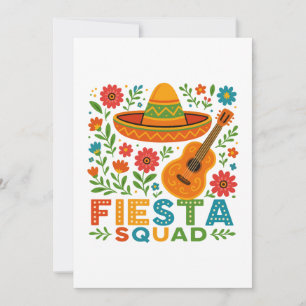 Fiesta Squad - farbenfrohe Party Vibes Einladung