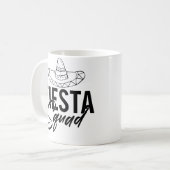 Fiesta Squad Fiesta Junggeselinnen-Abschied Shirts Kaffeetasse (Vorderseite Links)