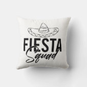 Fiesta Squad Fiesta Junggeselinnen-Abschied Shirts Kissen (Rückseite)