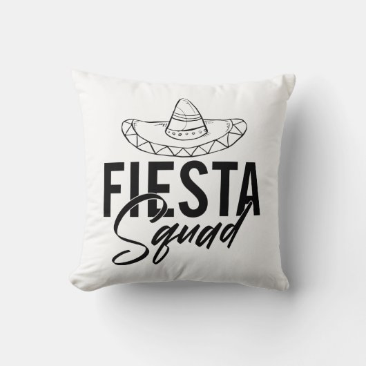 Fiesta Squad Fiesta Junggeselinnen-Abschied Shirts Kissen (Vorderseite)