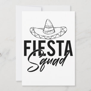 Fiesta-Squad-Fiesta-Junggesellinnenabschied-Shirts Feiertagskarte