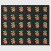 Fiesta Squad Funny Cinco De Mayo Mexikanisches Par Geschenkpapier (Flach)
