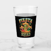 Fiesta Squad Funny Cinco De Mayo Mexikanisches Par Glas (Vorderseite)