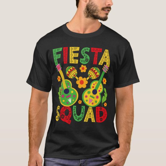 Fiesta Squad Matching Cinco De Mayo Party T-Shirt (Vorderseite)