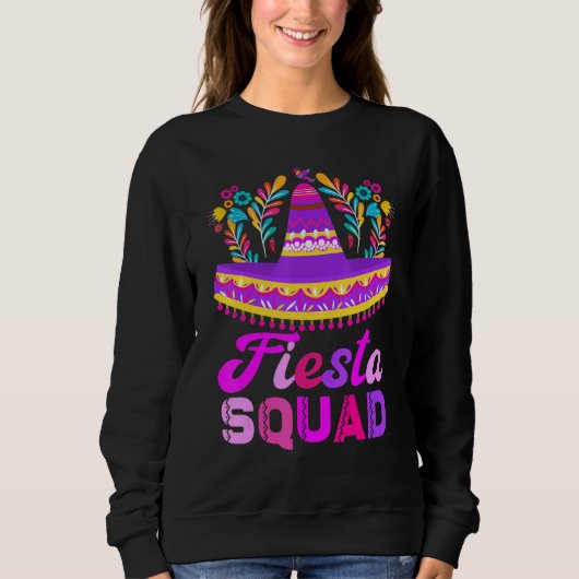 Fiesta Squad San Antonio Cinco De Mayo Mexican Pa Sweatshirt (Vorderseite)