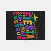 Fiesta Squad San Antonio Texas Cinco De Mayo Lasse Fleecedecke (Vorderseite (Horizontal))