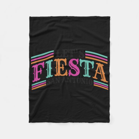 Fiesta Squad San Antonio Texas Cinco De Mayo Lasse Fleecedecke (Vorderseite)