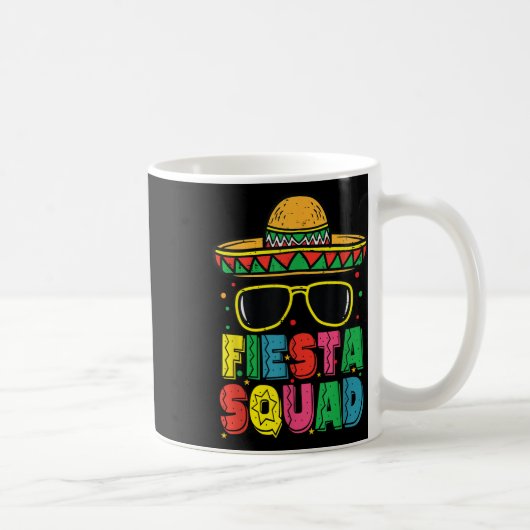 Fiesta Squad Sombrero Cinco De Mayo Mexican Fiesta Kaffeetasse (Rechts)