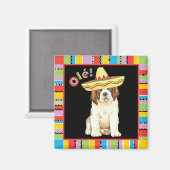 Fiesta St Bernard Magnet (Vorderseite/Rückseite)