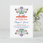 Fiesta Stock die Einladung zur Verlobung Bar Mexic (Stehend Vorderseite)