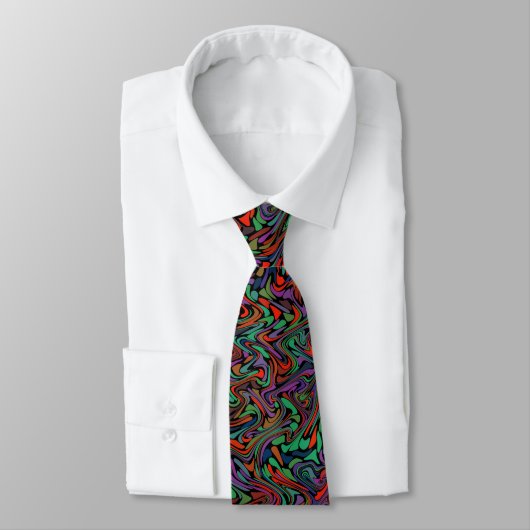 Fiesta Swirl Fraktal Krawatte (Gebunden)